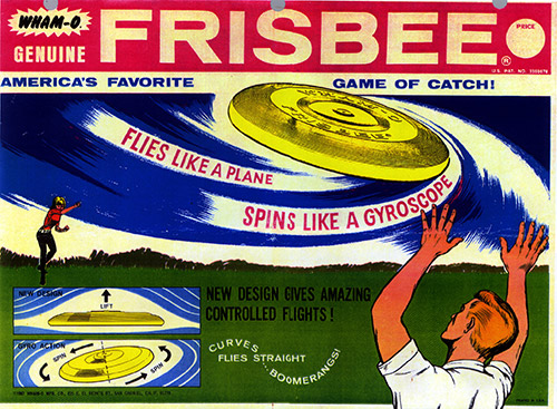 An original advertisement for Frisbee, an example of deciding to brand it.