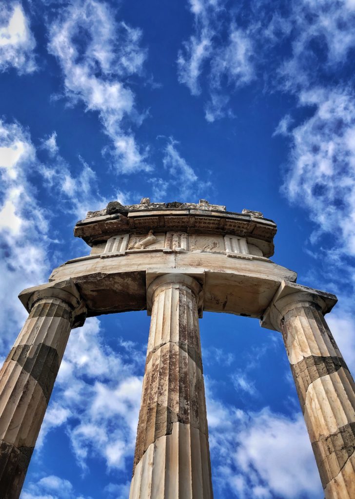 An inspiration for unique brand names like Oracle, the ruins of the temple of Athena where the famous Oracle of Delphi resided.